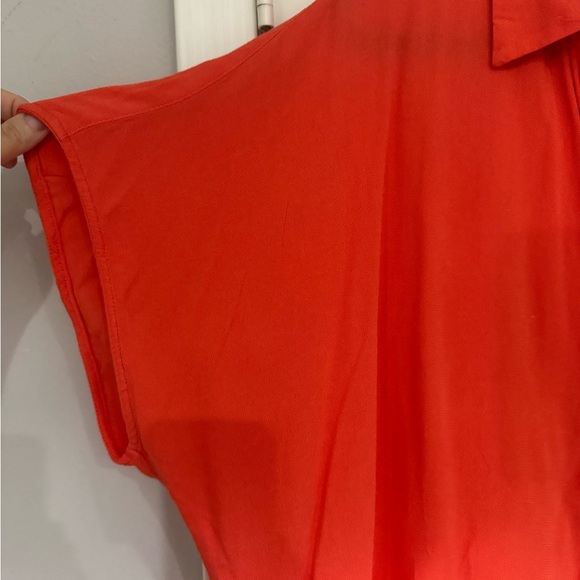 H&M Loose fitting bright coral dress Size 16 - Picture 4 of 6